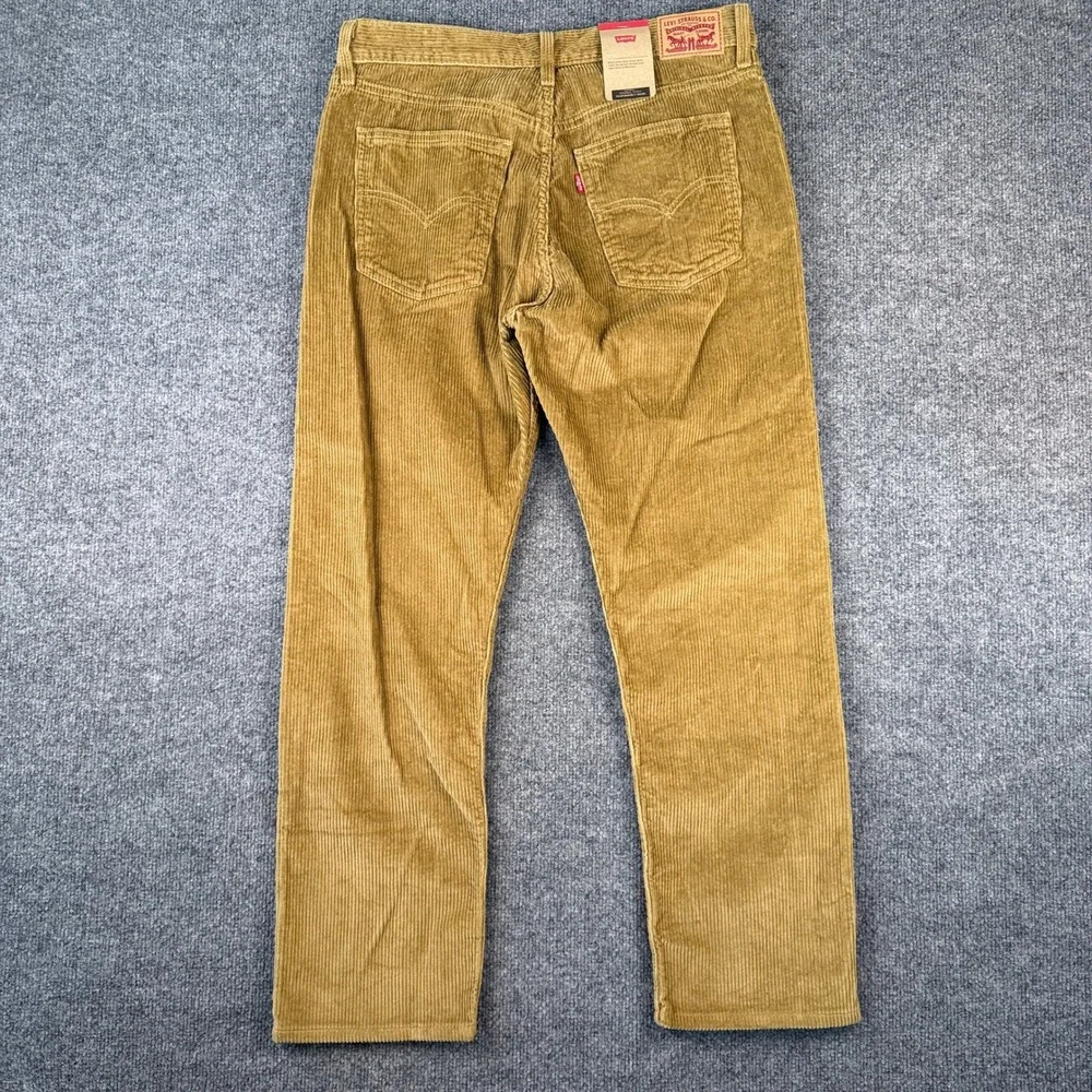 Levis 511 Slim Fit Corduroy Pants Mens 31x30 Harvest Gold Tan Chino NWT